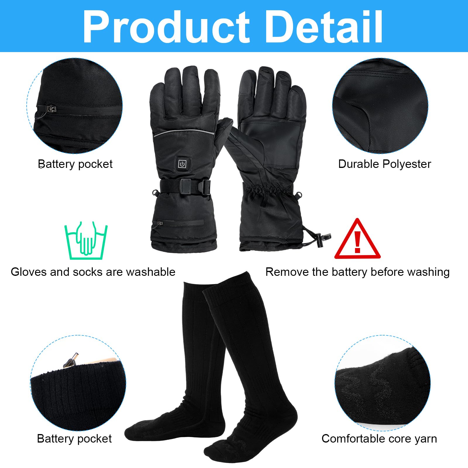 Electric Heating Scarf 4v Battery For Heated Jacket GLOBAL