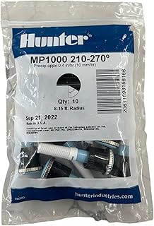 Pack of 10 pcs, Hunter Sprinkler MP1000210, 8ft - 15ft Radius, 210-degree to 270-degree Arc