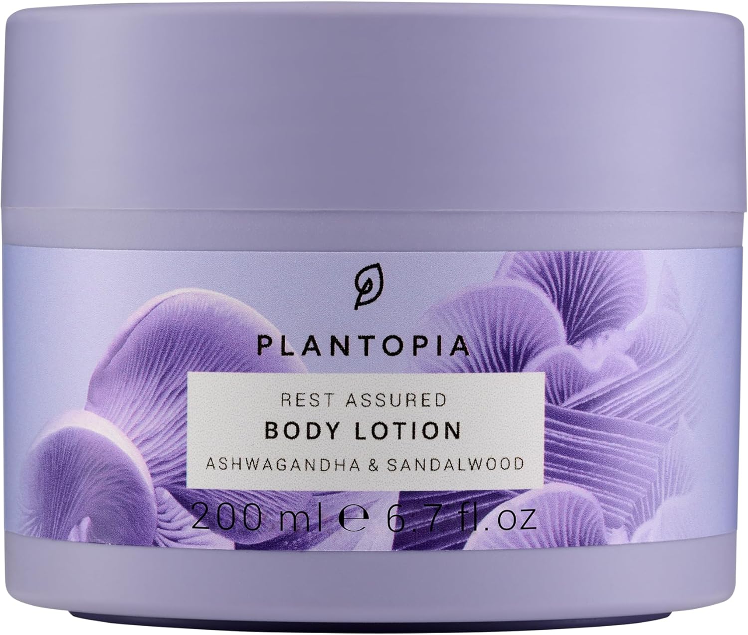 Plantopia Body Lotion – Stress Relieving & Sleep Promoting Ashwagandha & Sandalwood – Moisturising & Relaxing Aromatherapy Essential Oil Blend – Vegan Cruelty Free, 200ml