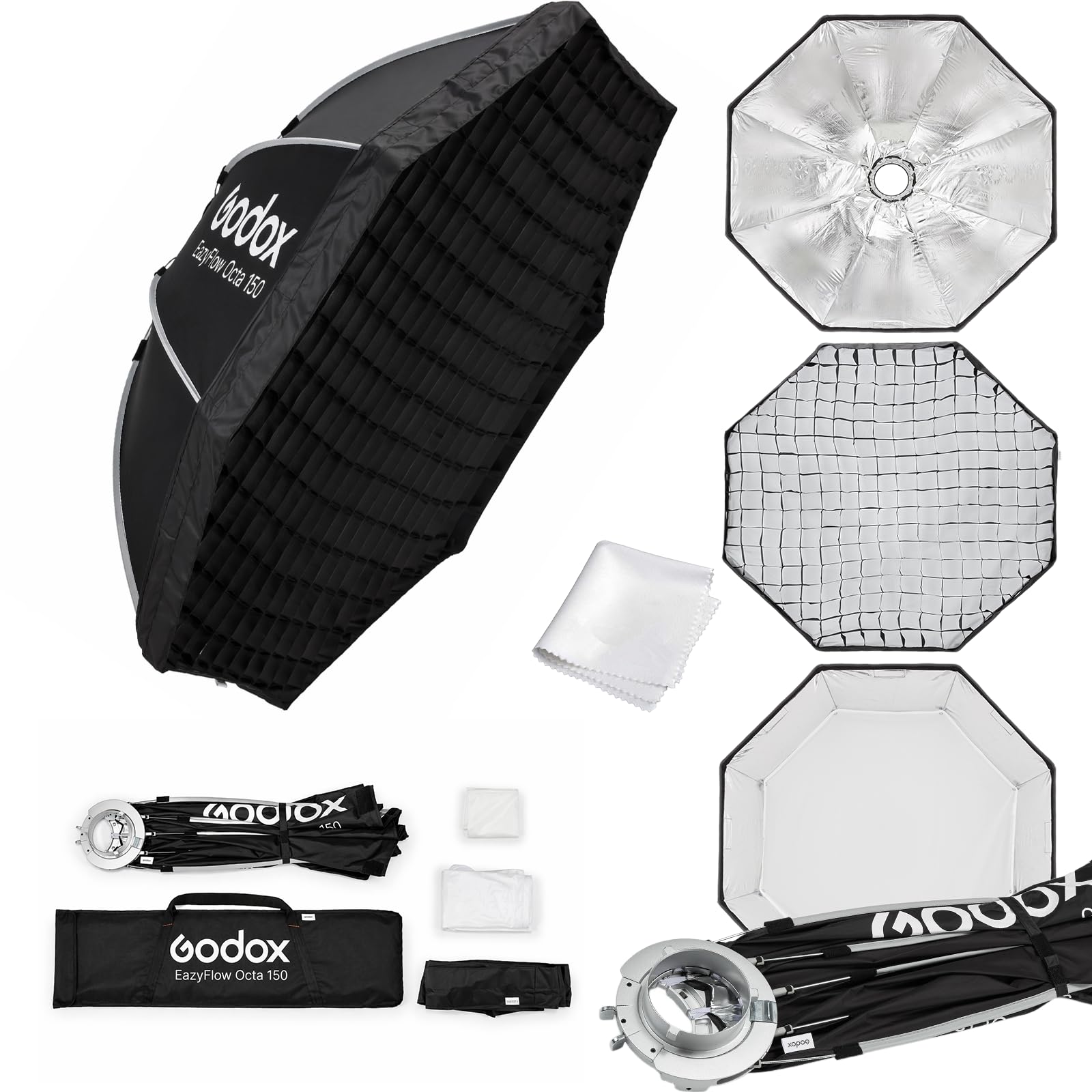 Amazon.com : GODOX Softbox Godox EazyFlow Octa 150 Octagonal