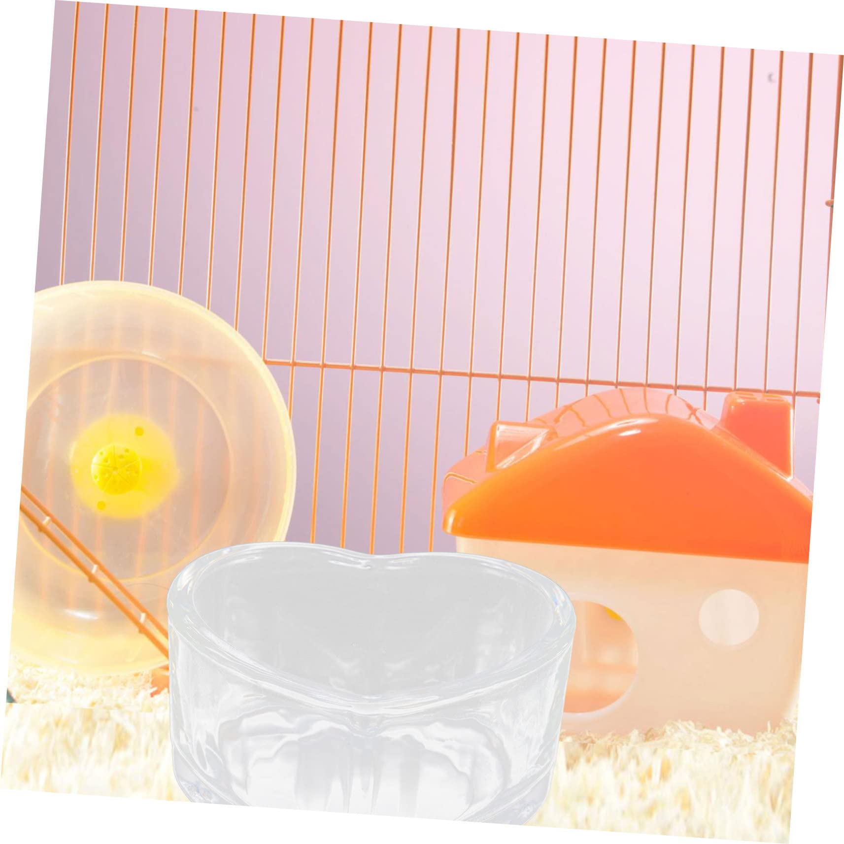 INOOMP 10stücke Transparente Anti-Spritz Futterschalen Für Hamster Chinchillas Und Kleine Nager rutschfest Und Langlebig Für Sicheres Füttern Der Tierhaltung