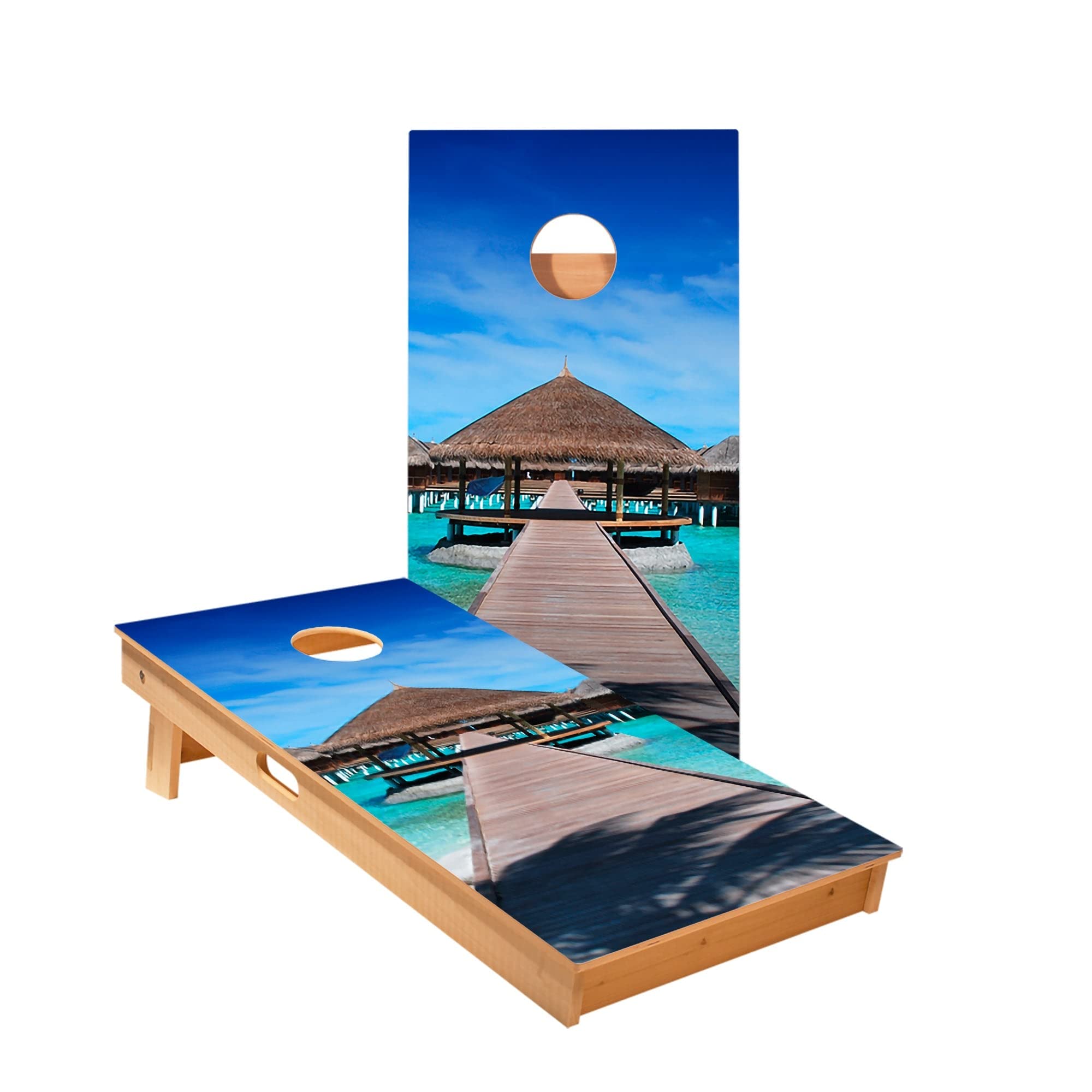 Skip's Garage Gazebo Cornhole Boards - Includes (2) Boards (NO Bags) + NO Additional Accessories