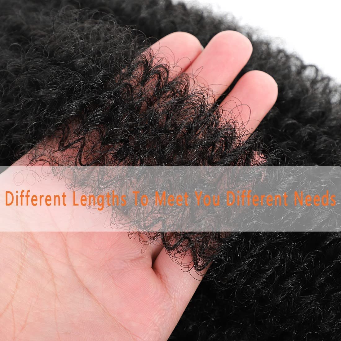 Marley Twist Braiding Hair 8 Packs 18 Inch Pre-Separated Springy Afro Twist Hair Suitable for Damaged Soft Locs Synthetic (18 inches, 1B) Spring Twist Crochet Hair for Black Women Cuban kinky Hair