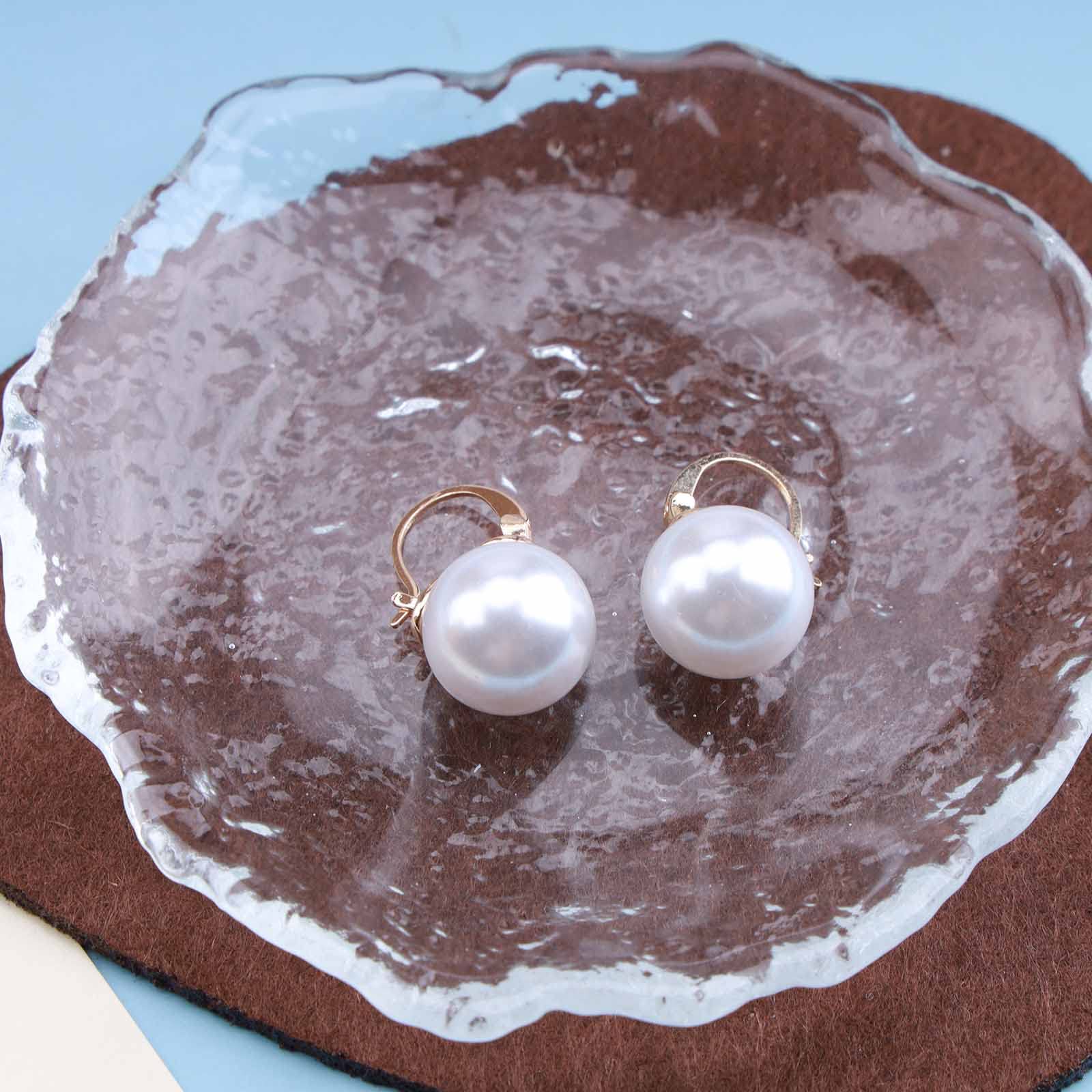 Orecchini A Goccia Con Sfere Rosa Perla - Gioielli Pendenti Eleganti Per Sposa E Damigella