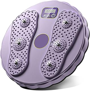 WIYETY Cintura giratoria con contador, disco giratorio antideslizante para cintura con suela de pie, masajeador, disco giratorio en la cintura para caderas y movimiento de cintura, capacidad de