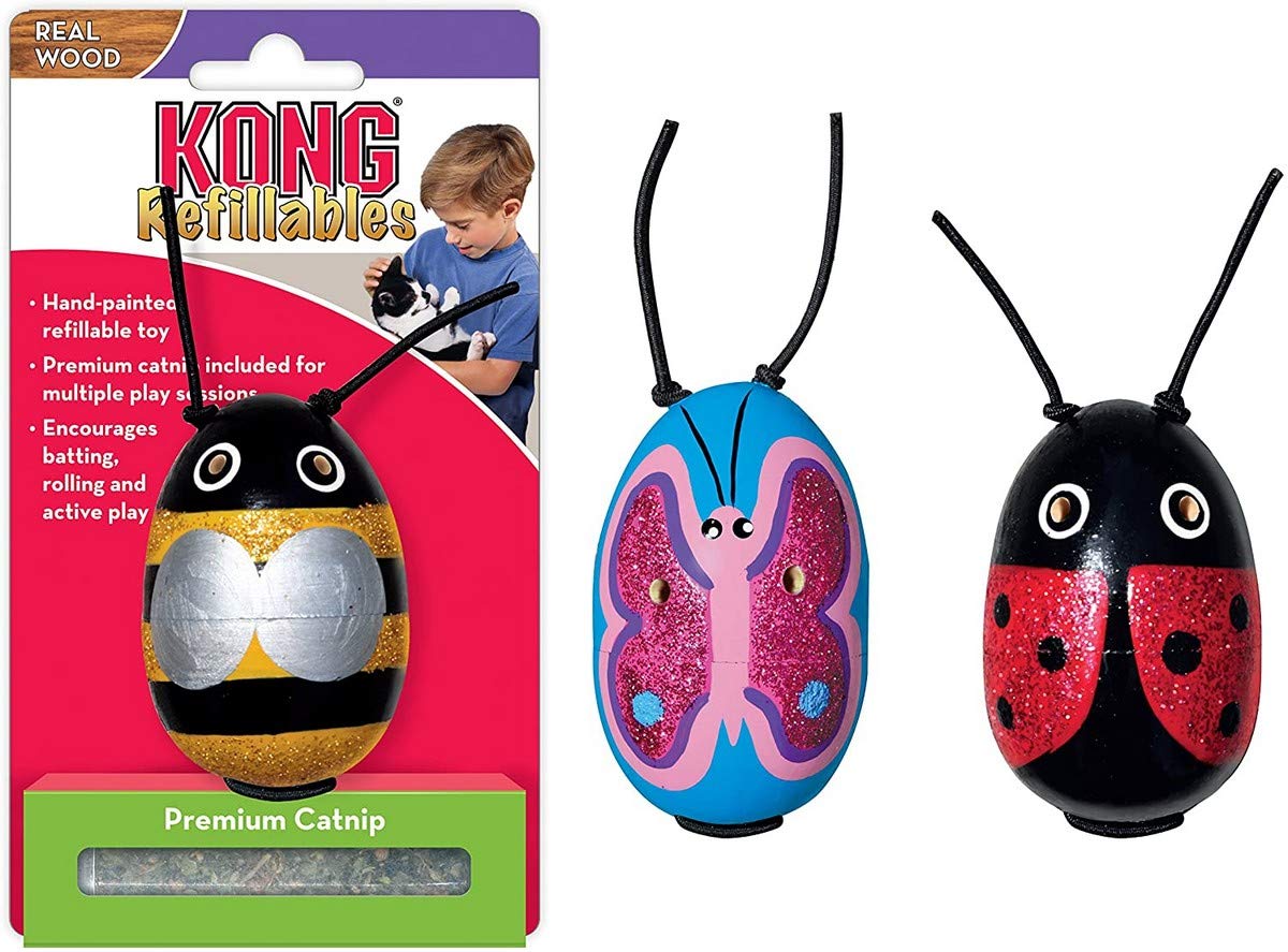 KONG Cat Wooden Refillable (Assorted Styles)