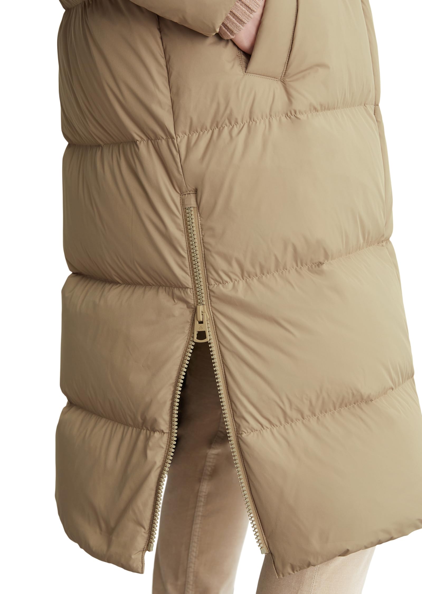 Marc OߴPolo Damen Daunenmantel mit Stehkragen wasserabweisend, Beige (Soft Mocca), 42 – Ansicht 2