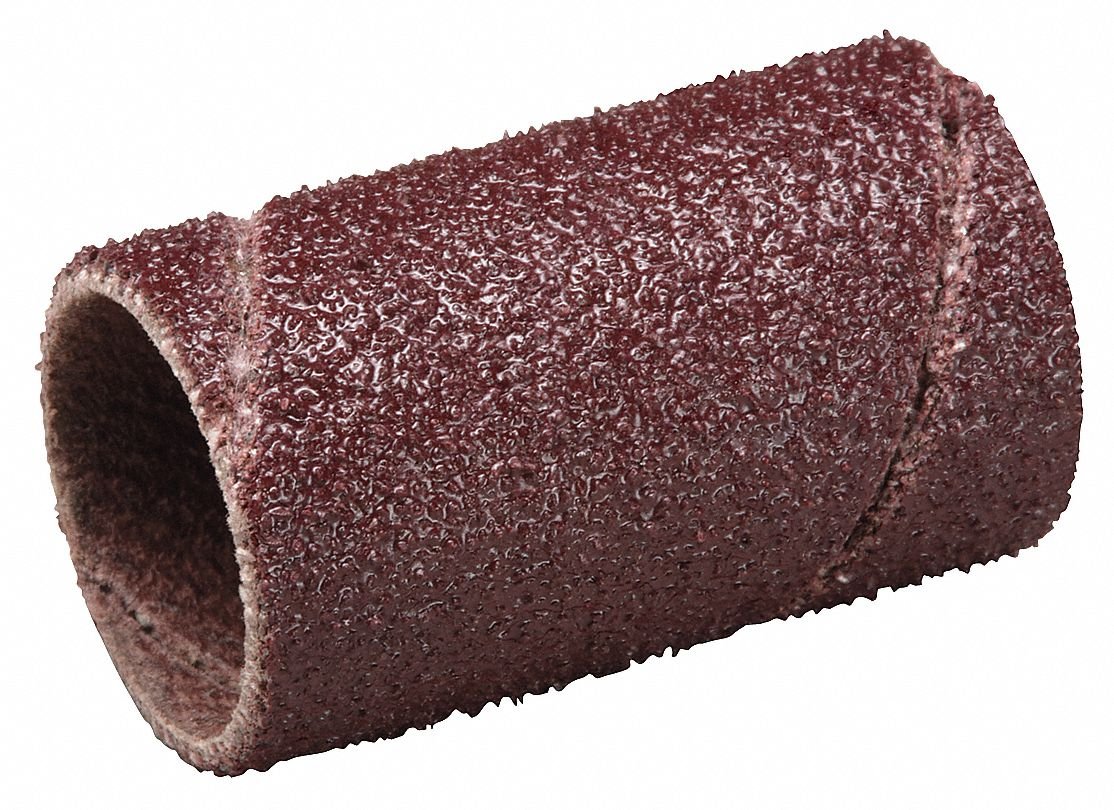 3M 341D Abrasive Band, Cloth Backing, Aluminum Oxide, 3/4" Diameter x 1" Width, Grit 60 (Case of 100)