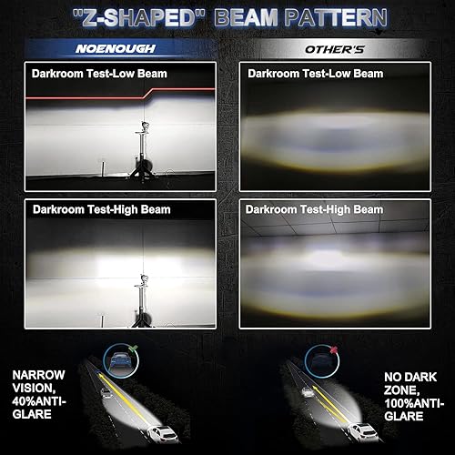 Miniatura 3 de 2 faros delanteros LED H6054 5x7 7x6 de luz altabaja de 110 W con arnés de cables H4-HB3, compatibles con Jeep Cherokee XJ Wrangler YJ Ford Chevy