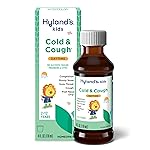 Hyland\'s Kids Cold and Cough, Daytime Cough Syrup Medicine for Kids Ages 2 and up, Decongestant, Sore Throat Relief, Natural Treatment for Common Cold Symptoms, 4 Fl Oz