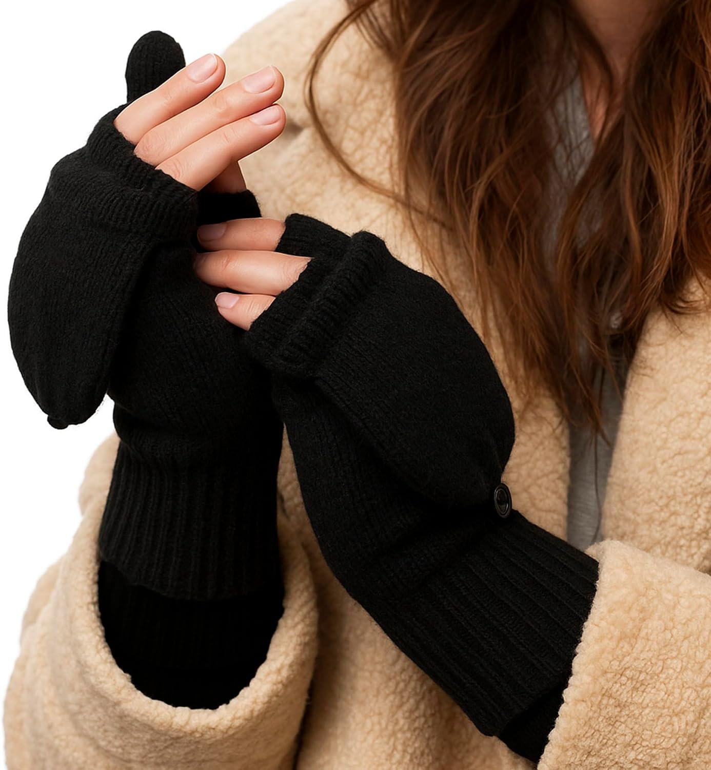 HEAT HOLDERS - Unisex Converter Thermal Mittens Warm Insulated Winter Gloves Soft Cozy for Men Women