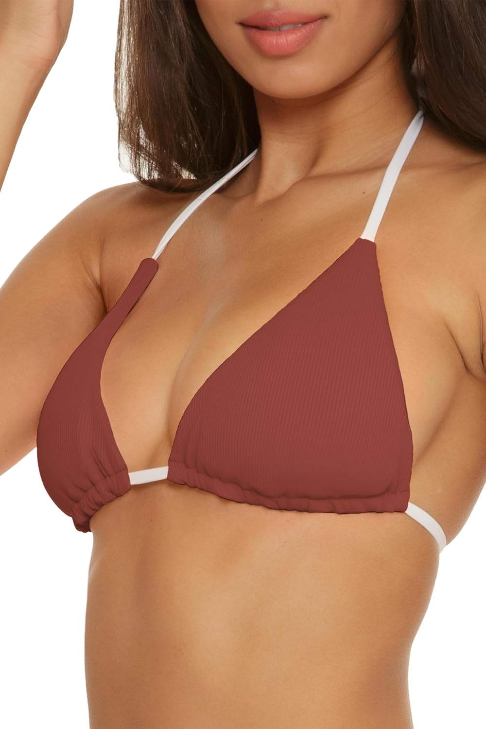 Becca Color Code Triangle Bikini Top, Adjustable, Tie Back, Swimwear Separates for Women