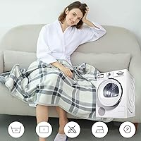 Vista 51 de XING YE CHUAN Fleece Wearable Blanket, Comfy Poncho Throw with Buttons, Plush Sleeveless Blankets, for Women Cape Wrap Cover