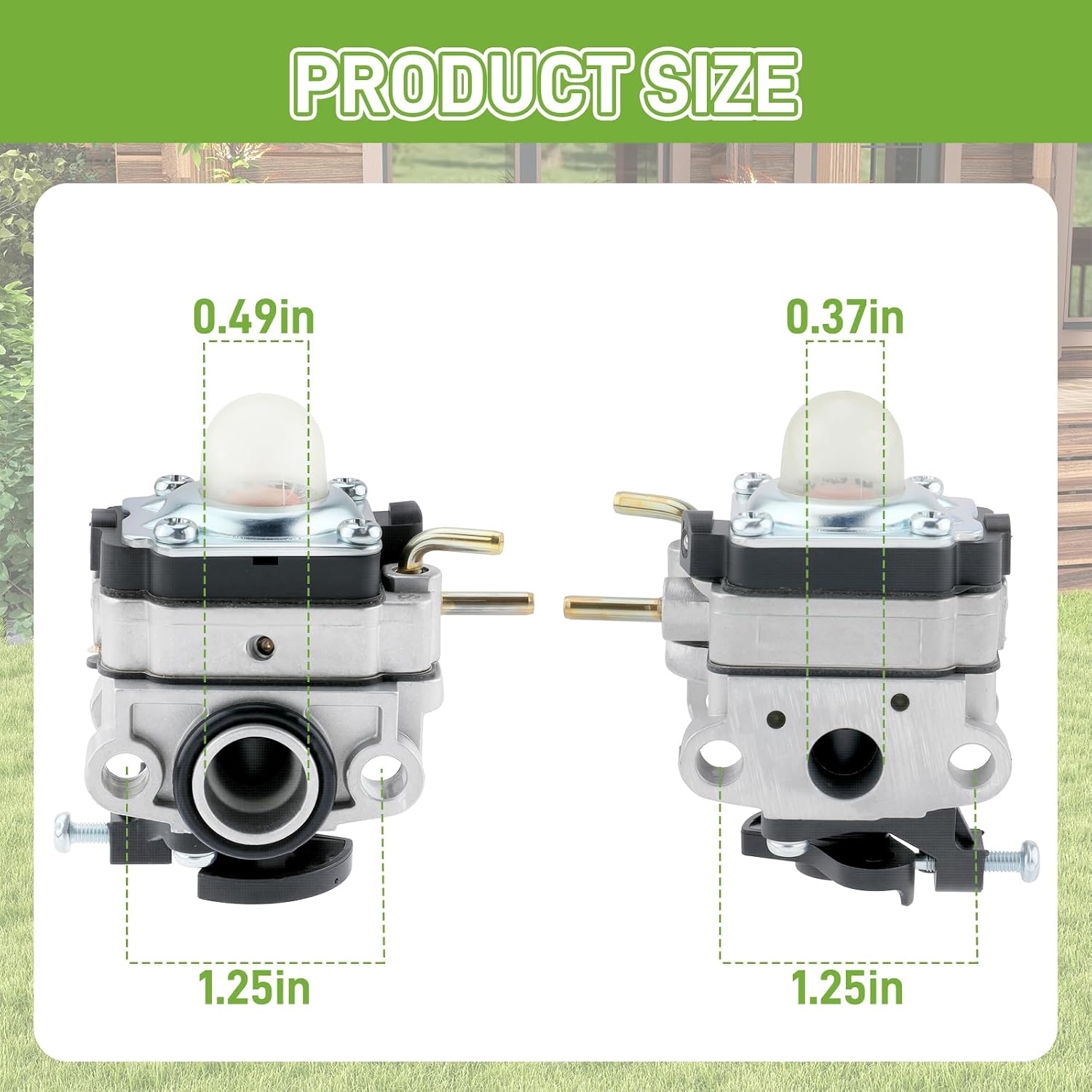 753-06220 Carburetor Kit for Troy-Bilt TB146EC TB525EC TB525ES TB539ES TB575EC TB575ES TB590EC for Cub Cadet BC509 SS418 for Yard Machines Y4700EC Y4700EC Y4800EC String Trimmer