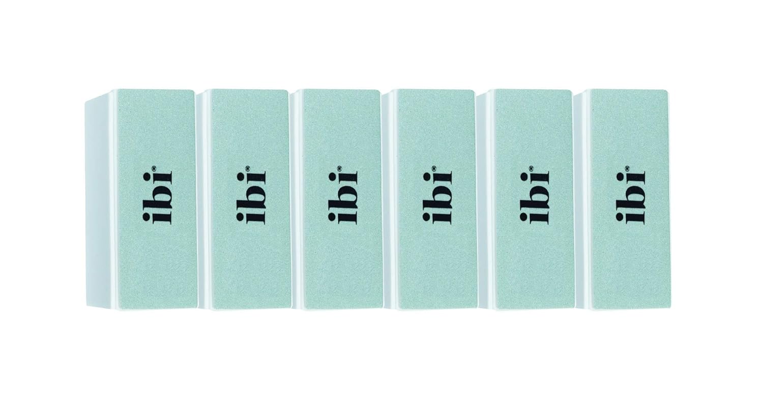 IBI Shinning Nail Buffer | 3 sides White for Shinning & 1 side Blue for Buffing (24PCS)
