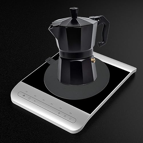 Miniatura 4 de Difusor de calor para placa de cocción de vidrio, placa adaptadora de placa de inducción para ollas y sartenes Moka, pintura de teflón en aerosol
