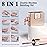 Double Rhythm Clear Gel Nail Polish 15ml Nail Strengthener Builder in a Bottle Nail Extension Hard Gel Soak Off Long Lasting UV Gel (Light Nude 8 in 1-6)