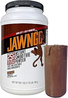 Chocolate Protein Smoothie Powder - 25G Whey Protein + Real Fruits & Vegetables - Blueberry, Banana, Spinach, Kale, Turmeric, Coconut Milk - Smooth Texture, Great Taste - 15 Servings