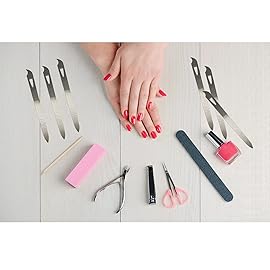 Nail Files for Natural Nails (6 Pack), Metal Nail File 5.5 Stainless Steel Thin Durable Nail Filer with Curved Sharp Pointed Tip Double Sided Manicure Pedicure Toenails Tools