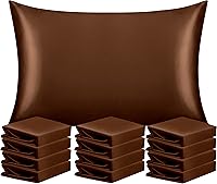 Vista 87 de NTBAY - Fundas de almohada de satén para cabello y piel, fundas de almohada sedosas de lujo con cierre de sobre.