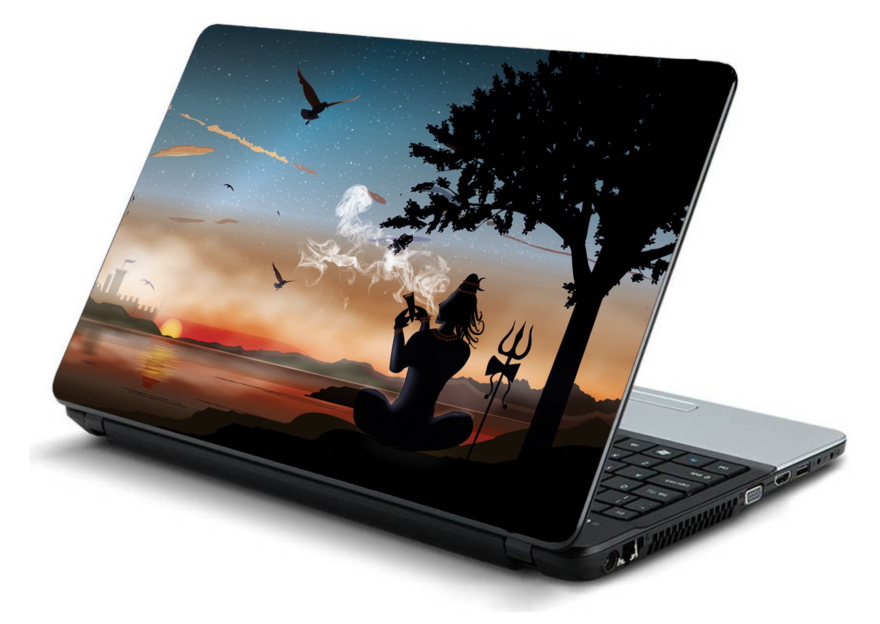 Psycho Art Shiva Laptop Skins 15.6 inch Stickers for All Laptop - Notebook PS0101 (B01N4U5EDZ) Amazon Price History, Amazon Price Tracker