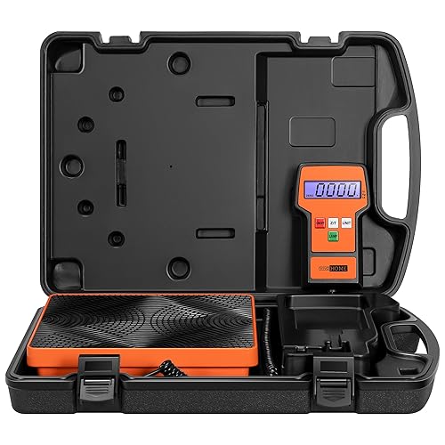Miniatura 6 de VIVOHOME Cámara de vacío de 5 galones con bomba con 220 libras de alta precisión electrónica digital de carga de refrigerante con estuche para HVAC