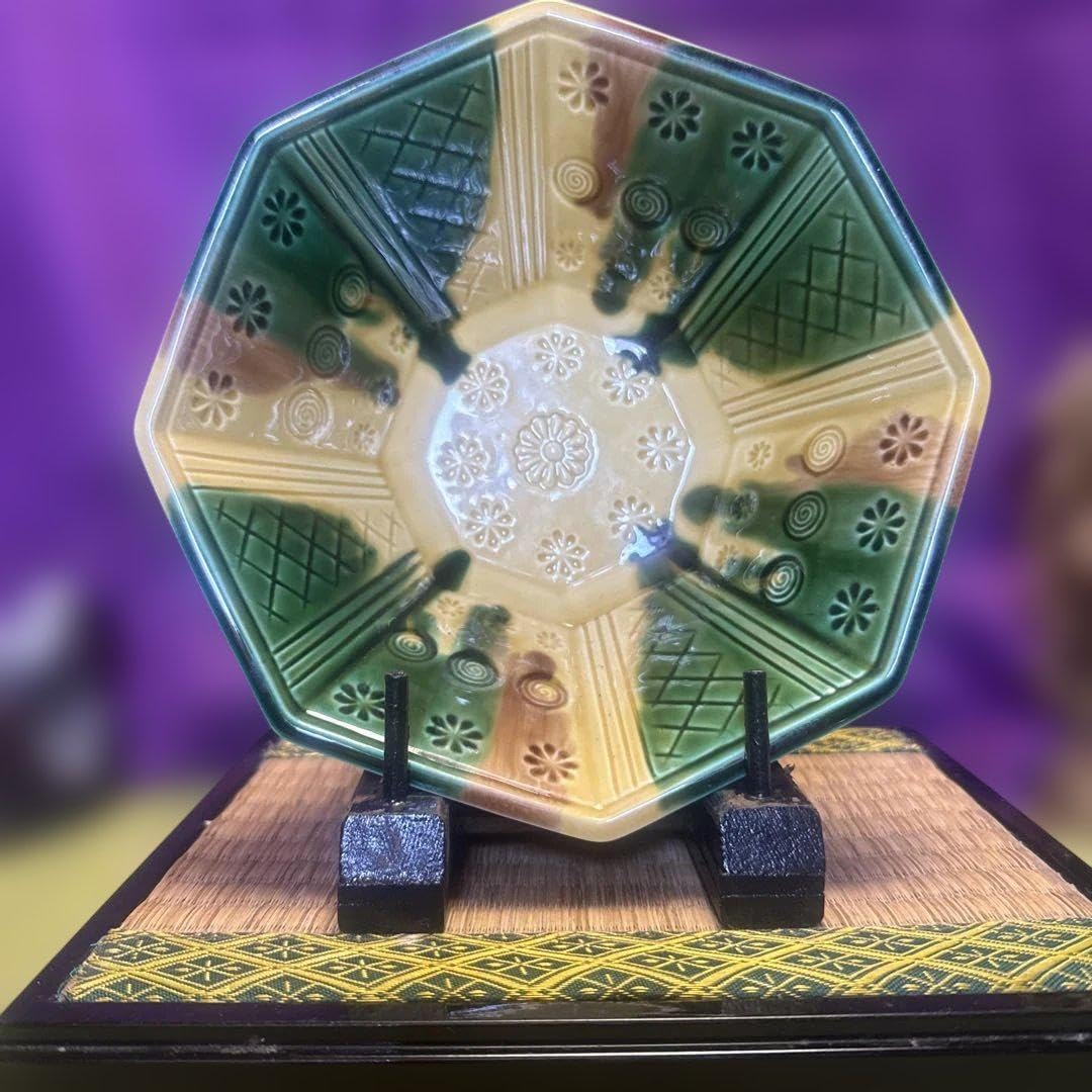 益子焼 台付き皿 益子焼 台付き皿 成井恒男 Restock】成井窯の