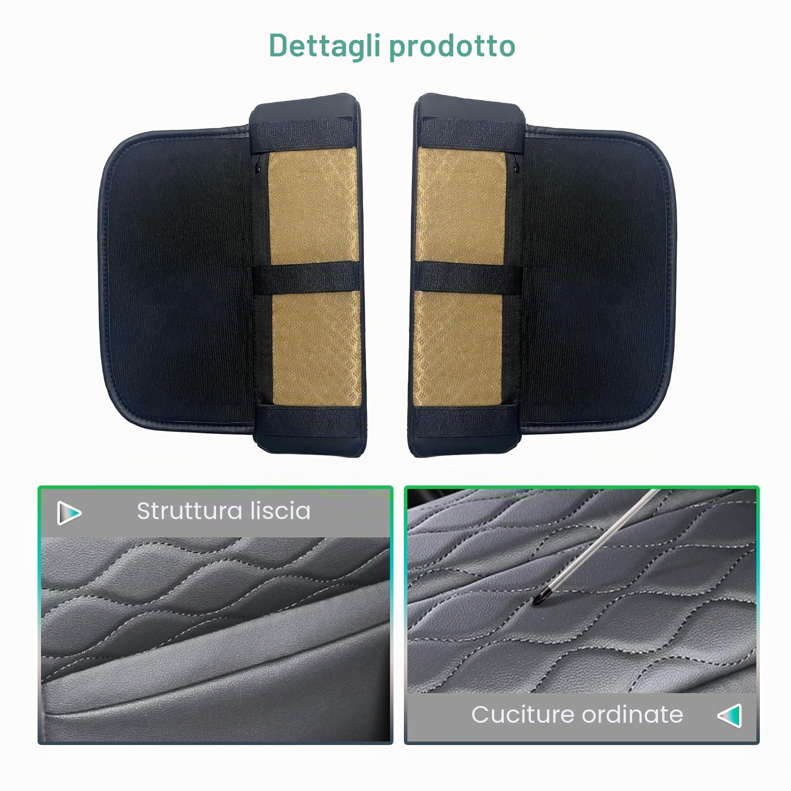 GAFAT M-ercedes-Benz Classe C W206 / GLC X254 2022-2024 2025 Coprisedili per Braccioli, Classe C 2023 Protezione per Bracciolo Console Centrale, Rivestimento in Microfibra PU, Classe C Accessori