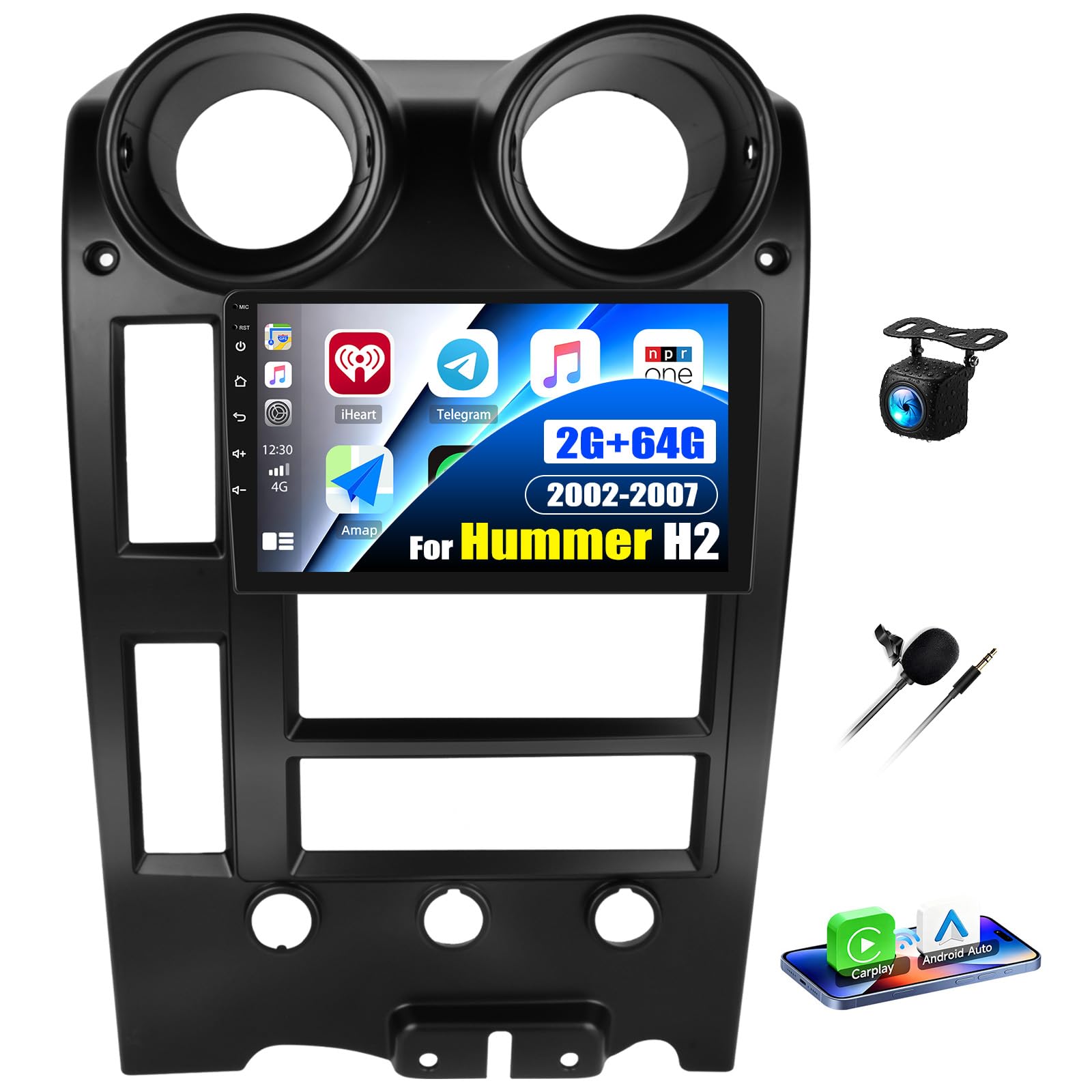 Amazon.com: 2G+64G Android 15 Car Stereo for Hummer H2 2002-2007