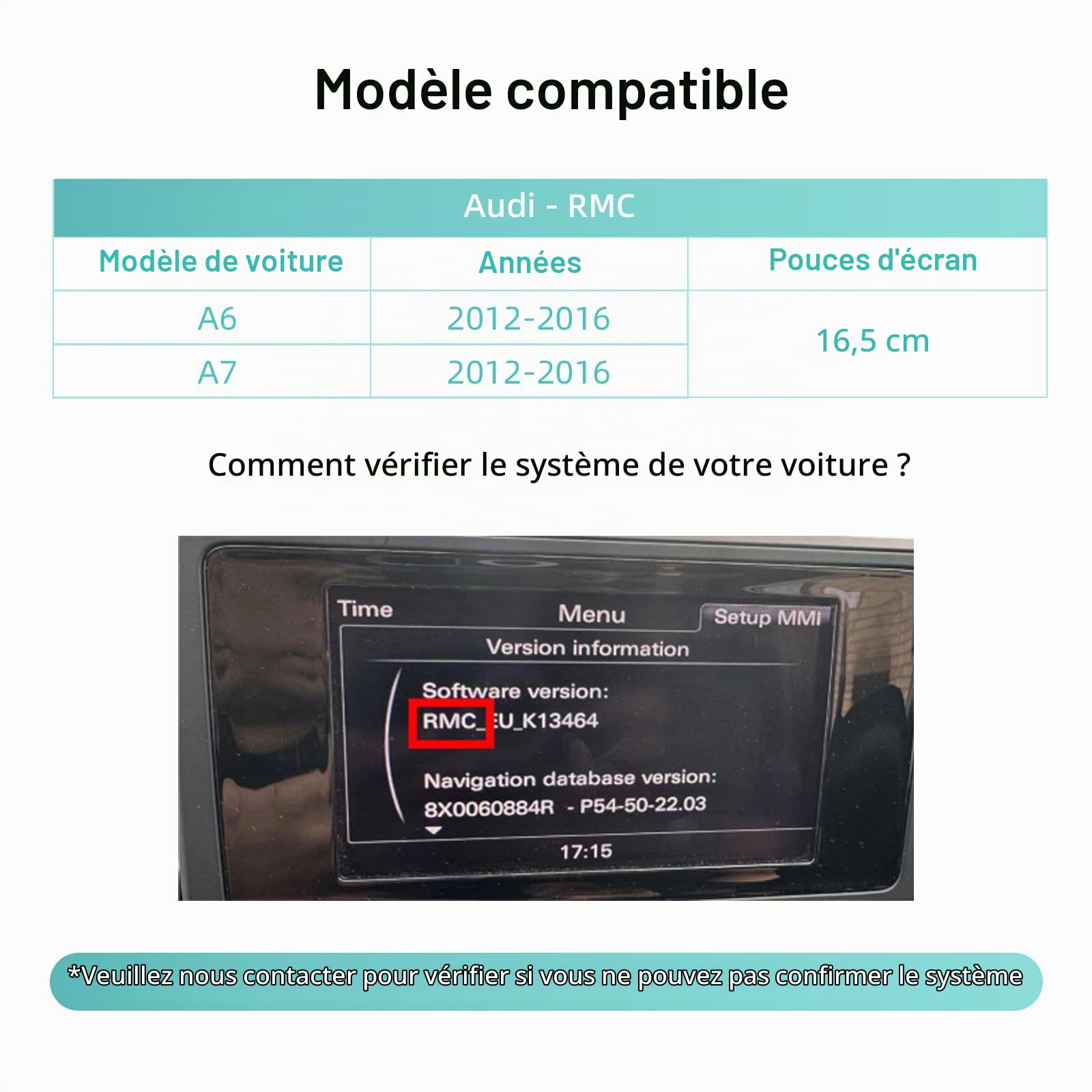 kit rétrofit Décodeur Carplay et Android Auto pour Audi A6/A7 2012-2016