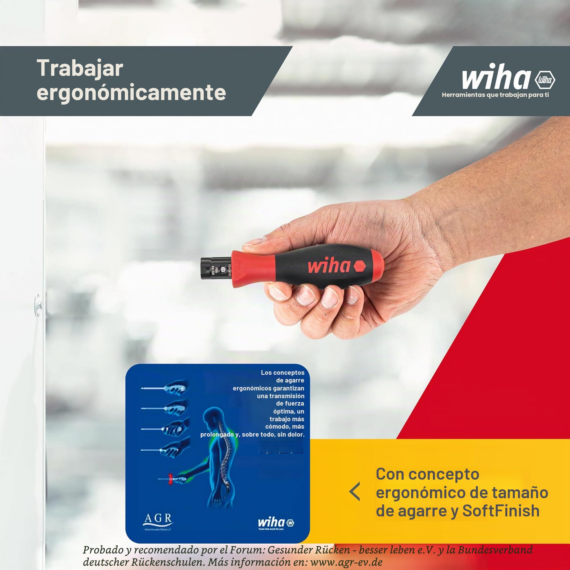 Wiha Juego de destornilladores dinamométricos TorqueVario®-S 0,8-5,0 Nm en surtido, de 14 unid., con limitación del par de apriete de ajuste variable de incl. caja (26893) | (26893) TorqueVario®-S, Pozidriv TORX® hexagonal Phillips I con herramienta de aj