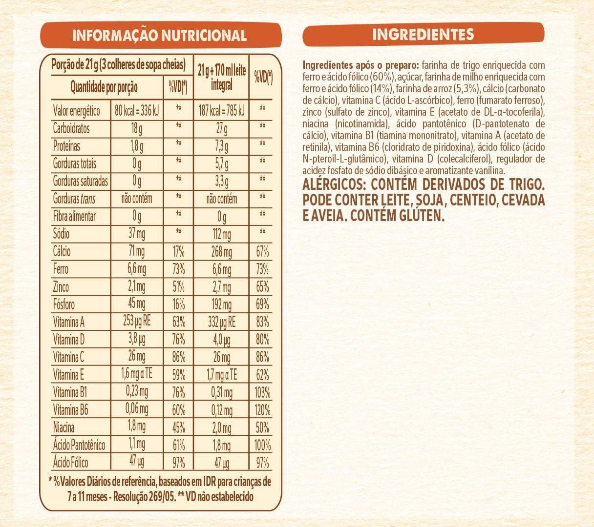 Mucilon Cereal Infantil Multicereais 400G