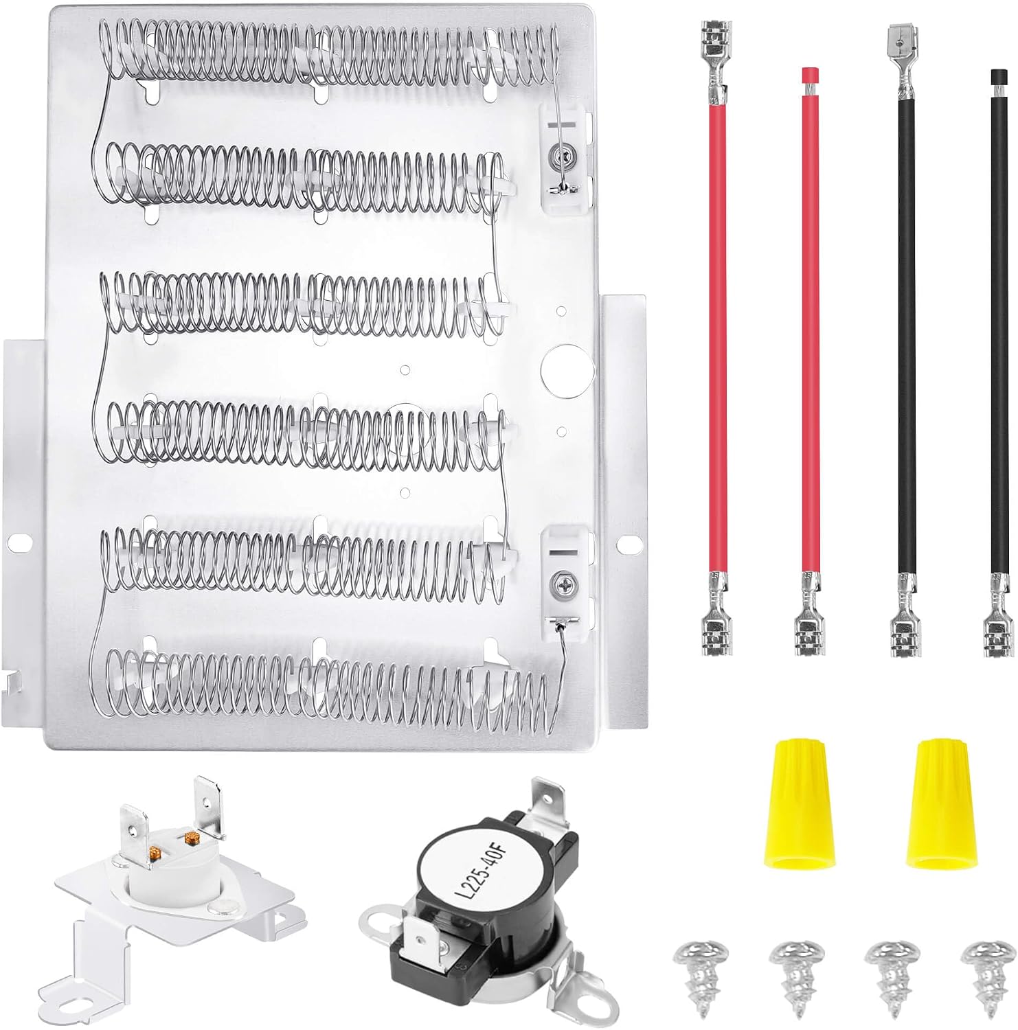 61927 503978 Dryer Heating Element Kit for Speed Queen Dryer ADE3SRGS173TW01 ADE3LRGS171TW01 ADE30RGS171TW01,Part Number 964p3 61927 D510329p 61195