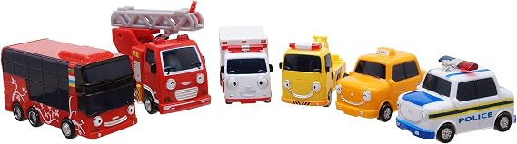Tayo The Little Bus Special Friends Set 1 - Christmas and Birthday Gifts for Kids, Compatible with Large Playsets! Includes Popular Tayo Friends from The Animation
