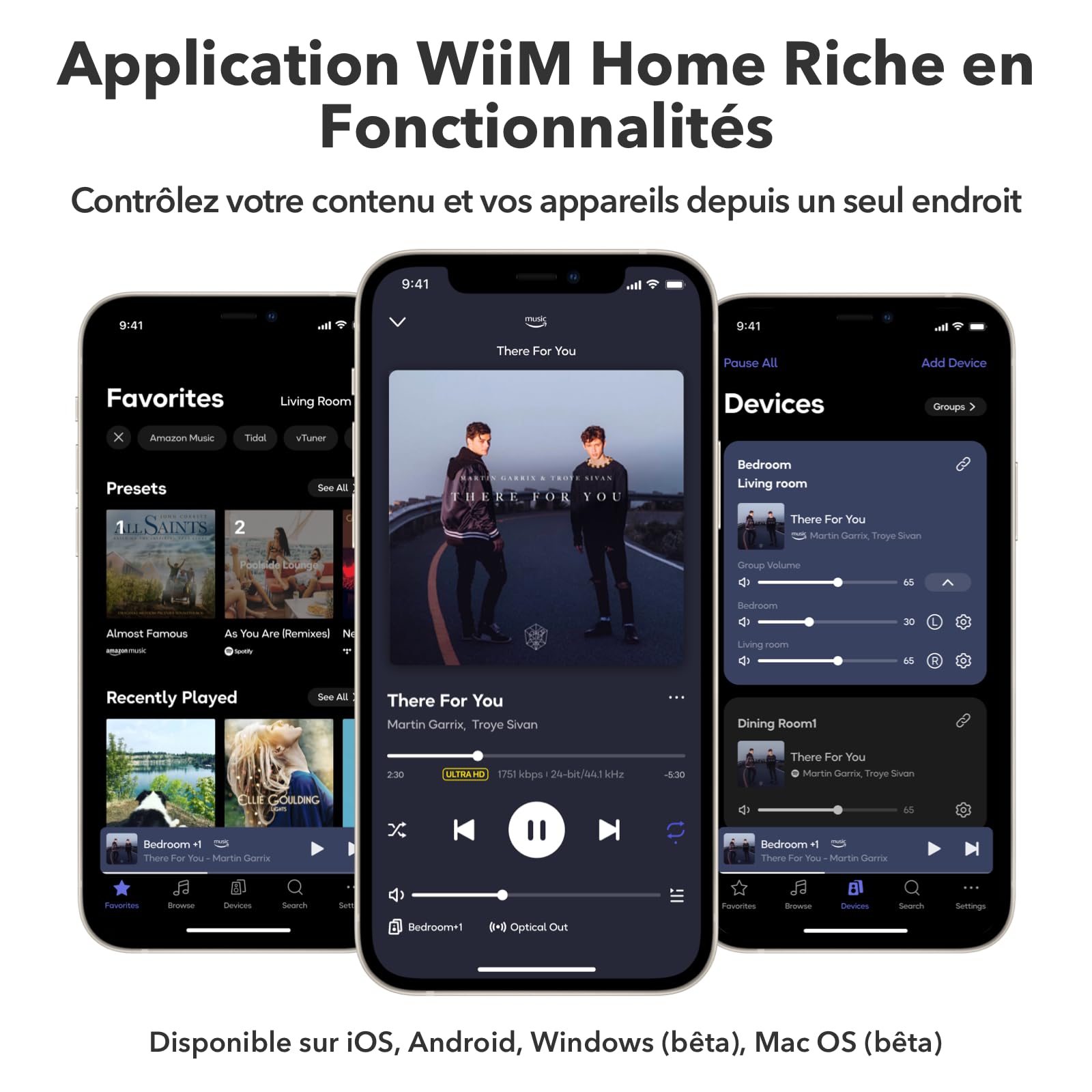 WiiM Pro Récepteur AirPlay 2, Google Cast Audio, Streamer Multi-pièces WiFi, Compatible avec Alexa, Siri et Google Assistant, Diffusion Audio Haute résolution à partir de Spotify, Amazon Music, Tidal
