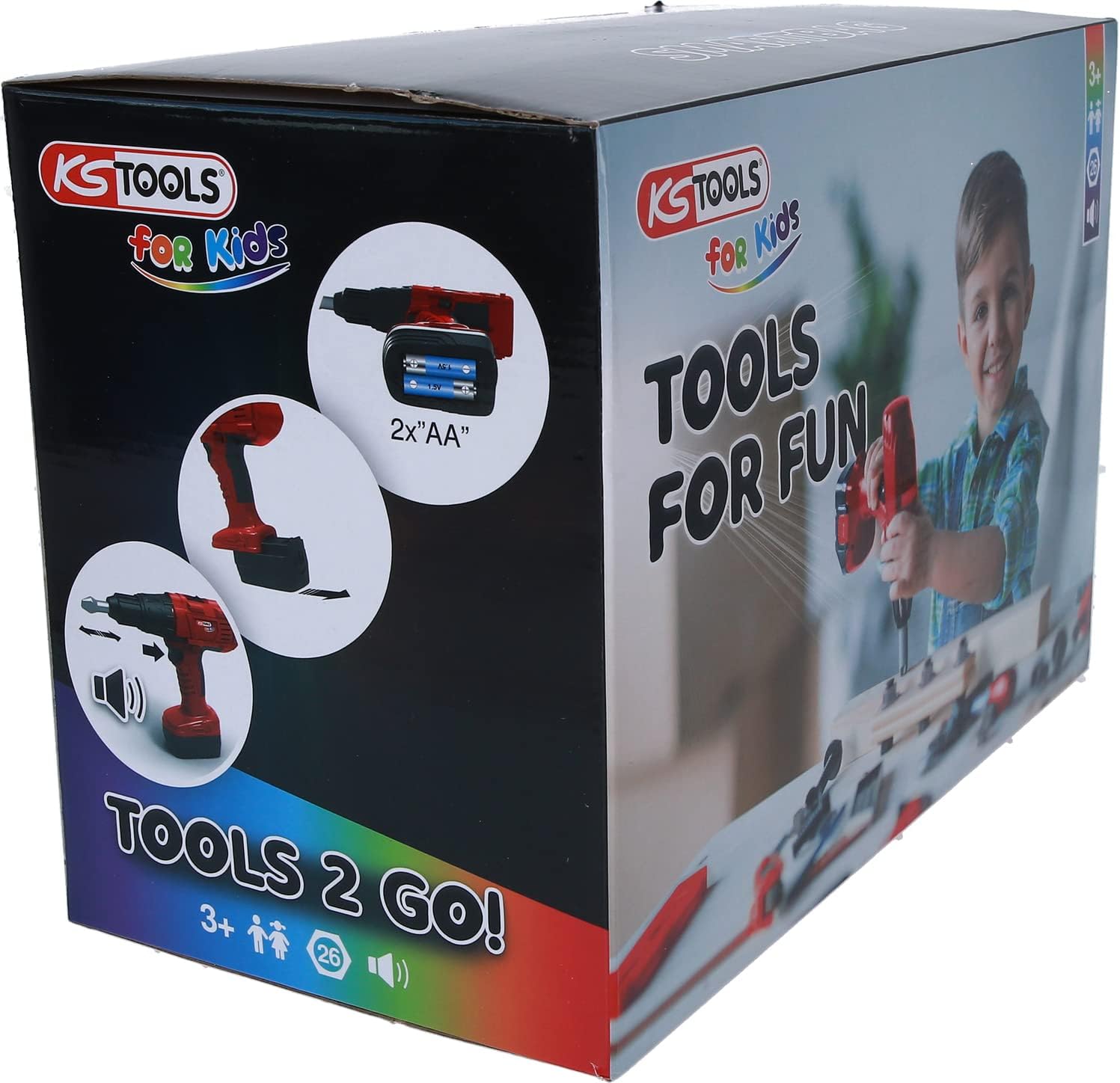 KS Tools for Kids 100204 Children's Tool Set with Smart Bag | 26 Pieces