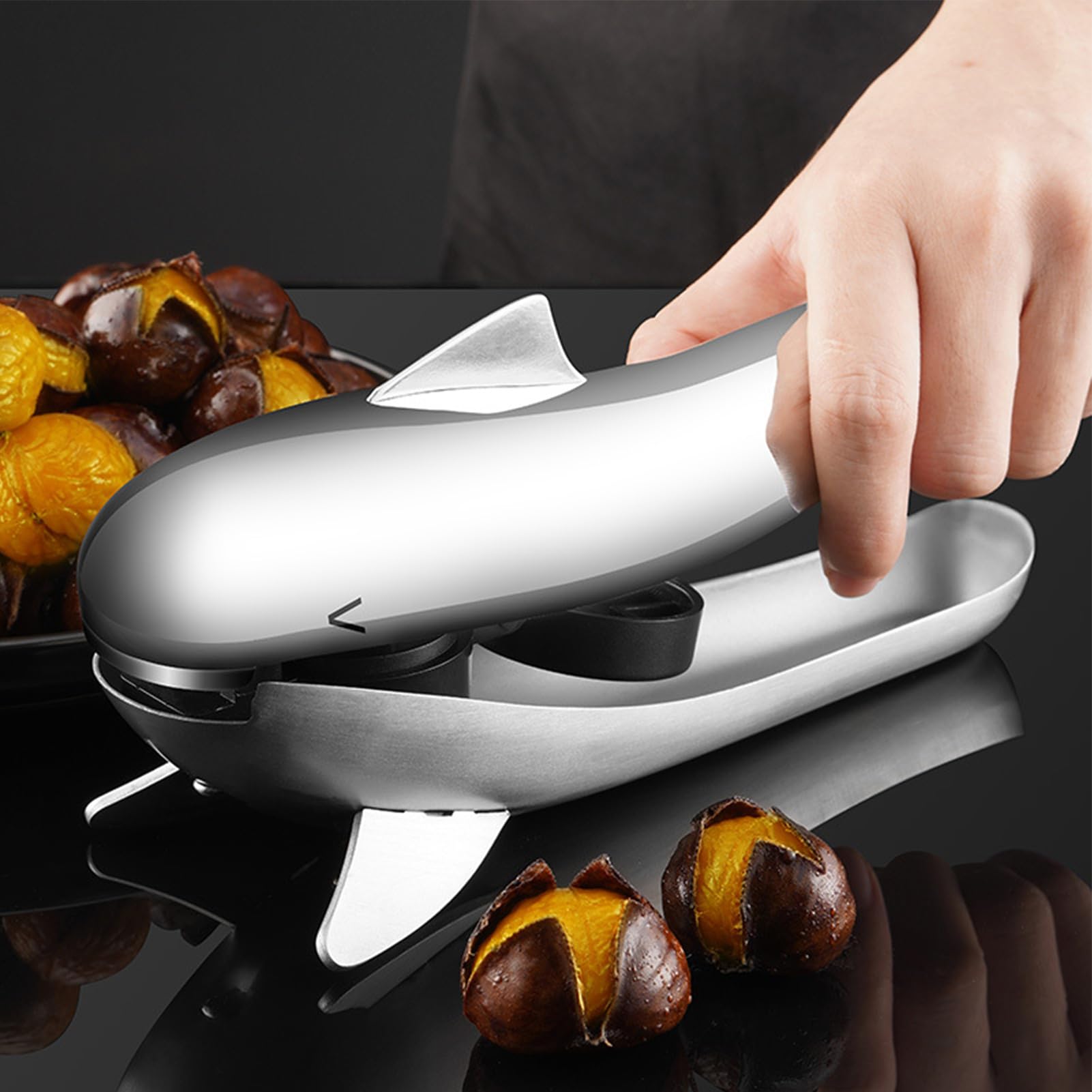 Pince à Châtaignes Multifonction En Inox 304 - Set Avec Coupe, Griffe Et Fourchettes