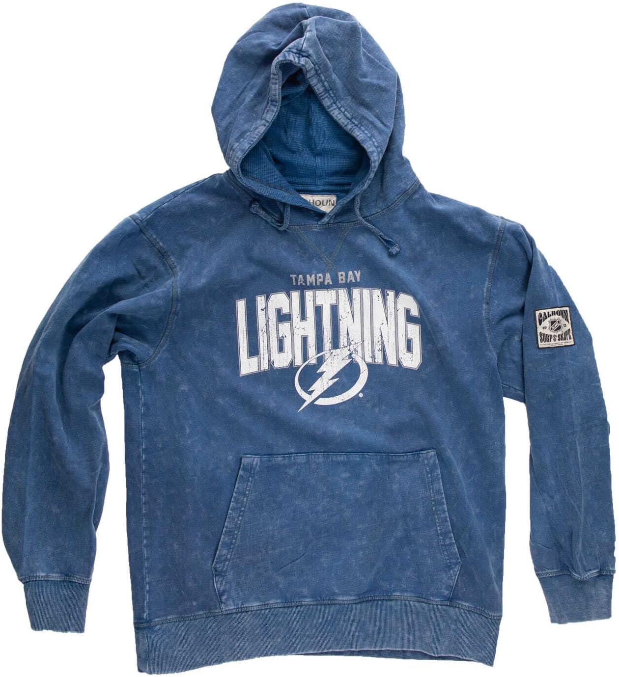 Calhoun NHL Unisex Acid Wash Pullover Hoodie – Vintage Fleece Fan Sweatshirt