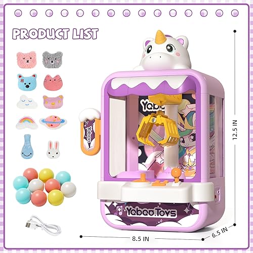 Miniatura 6 de Claw Machine for Kids Girl, Vending Machines Toys for Girls 4 5 6 7 8, Unicorns Girls Toys Age 6-8, Arcades Game Party Toy Age 6-7,Ideas Christmas