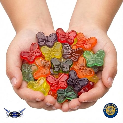 Miniatura 3 de MAGNIMA Mini mariposas de goma, bolsa resellable de 12 onzas