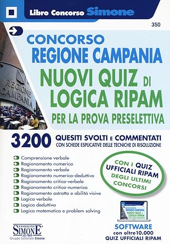 Concorso Regione Campania - Nuovi quiz di logica RIPAM per la prova preselettiva
