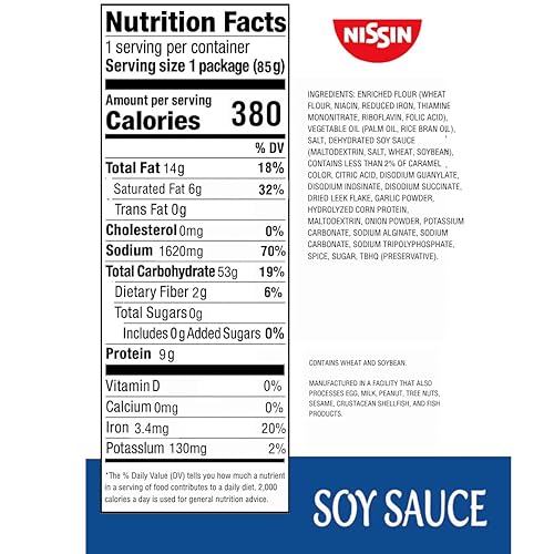 Miniatura 2 de Nissin Top Ramen - Sopa de fideos, salsa de soja, 3 onzas (paquete de 24)