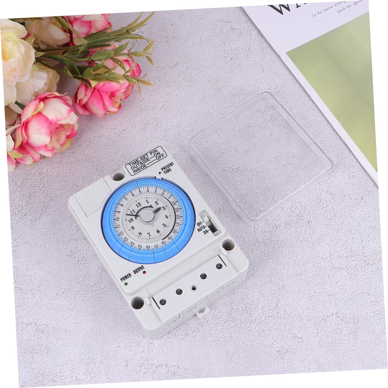 Mechanischer Timer Küchen Timer Analog Kompakt Mechanische Zeitschaltuhr für Backen und Kochen Langlebiger Elektromechanischer Zeitschaltuhr Druckstift Multifunktionaler Countdown