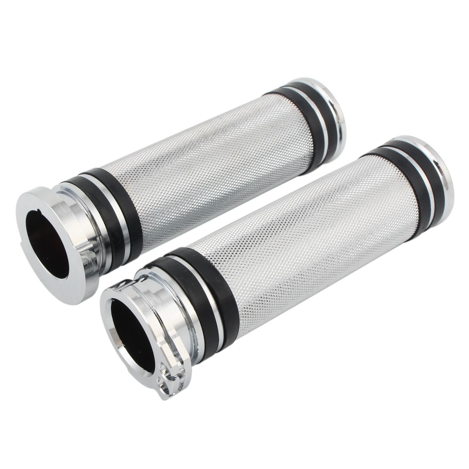 Poignées de guidon chrome de 25mm avec repose-pieds de qualité supérieure pour Touring