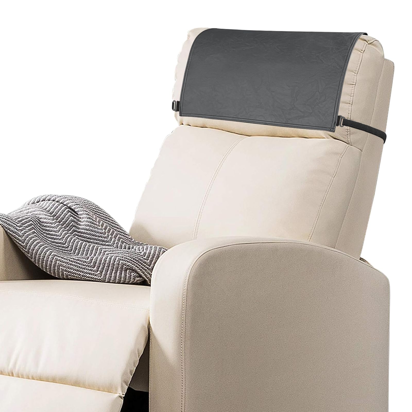 SCNK Recliner Headrest Protector-Faux Leather Headrest - replacement parts | Mubboo