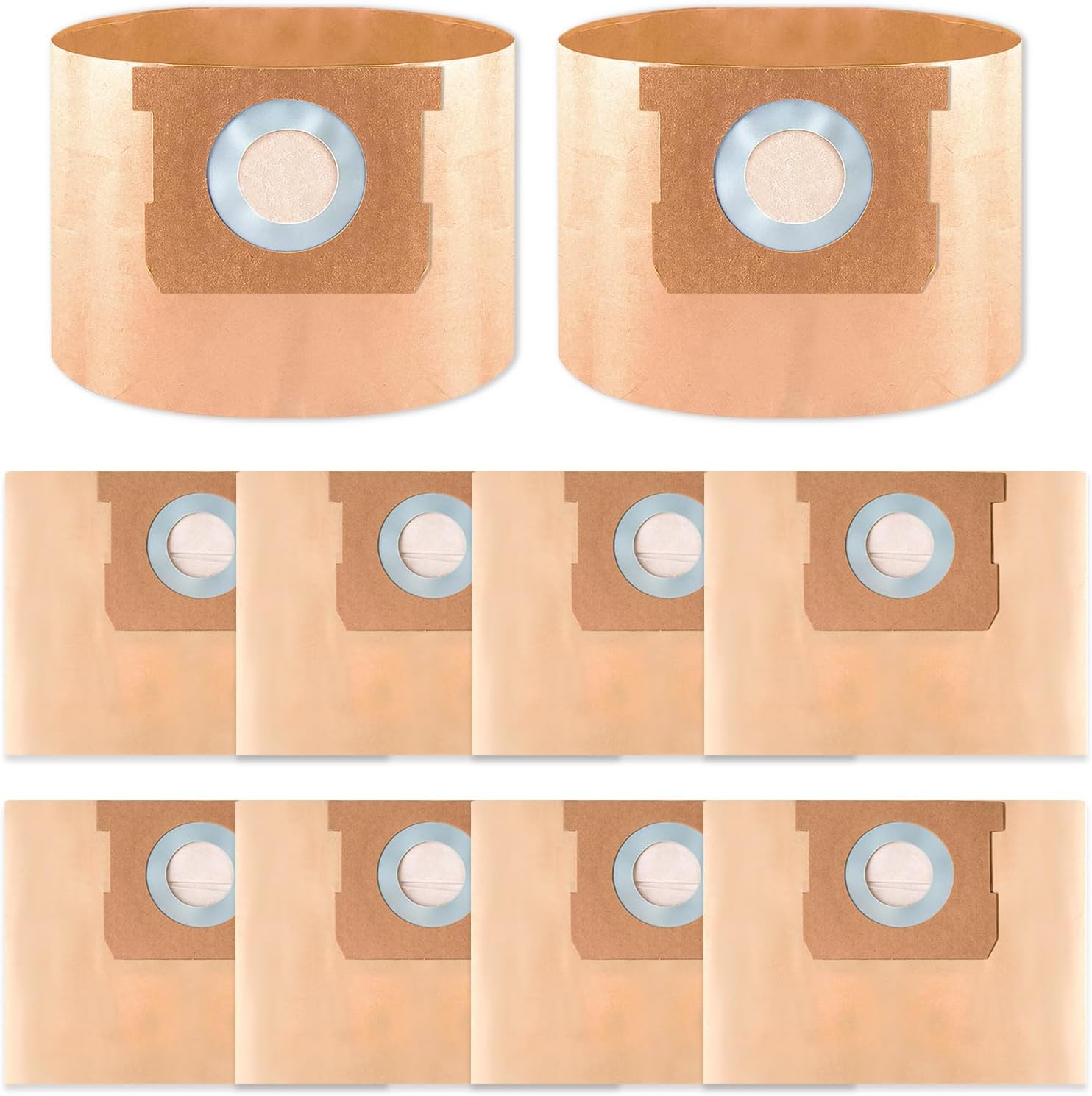 Gudotra 10 Pack Replacement 25-1238 Vacuum Bags for Porter-Cable and Stanley 4 Gallon Wet/Dry Vacuum, Replace Part 25-1238 SL18301-3B PCX18301-4B