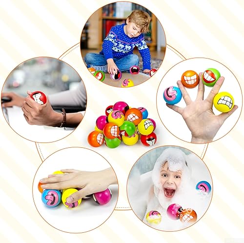 Miniatura 5 de 50 mini bolas antiestrés para adultos y niños, recuerdos de fiesta, bolas suaves para apretar, juguetes sensoriales, premios de carnaval,