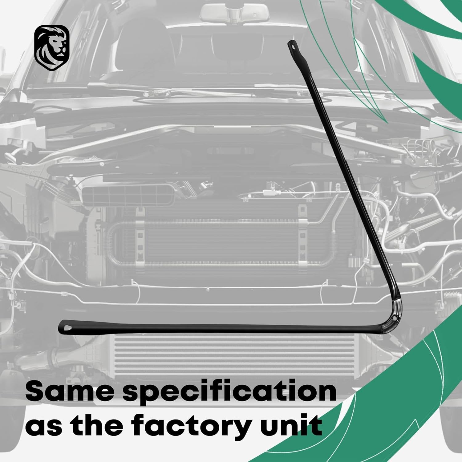 YHTAUTO Center Radiator Support Bracket Frame Fit for Dodge Ram 1500 1994-2001, Ram 2500/Ram 3500 1994-2002, Radiator Core Support Assembly Steel