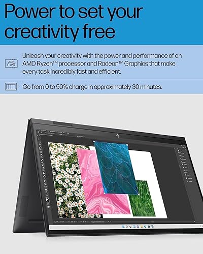 Miniatura 4 de HP 2023 Envy x360 Laptop convertible 2 en 1, pantalla táctil FHD de 15.6 pulgadas, AMD Ryzen 7 5825U (Beats i7-12650H), 16 GB de RAM, SSD de 512 GB,