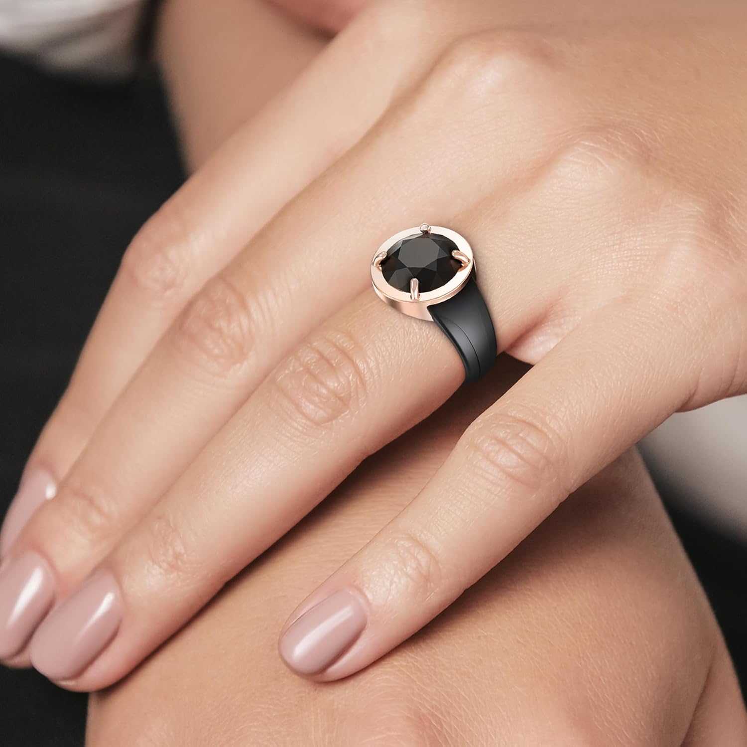 Stylish Silicone Ring for Women, Comfortable Silicone Wedding Band for Everyday Wear & Special Occasions, Flexible and Durable for Active Lifestyle, Easy to Clean - Image 4